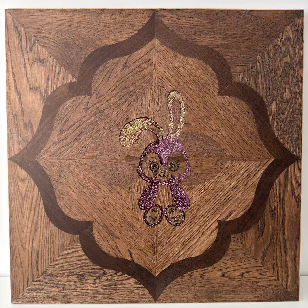 Crystal inlaid parquet flooring 07