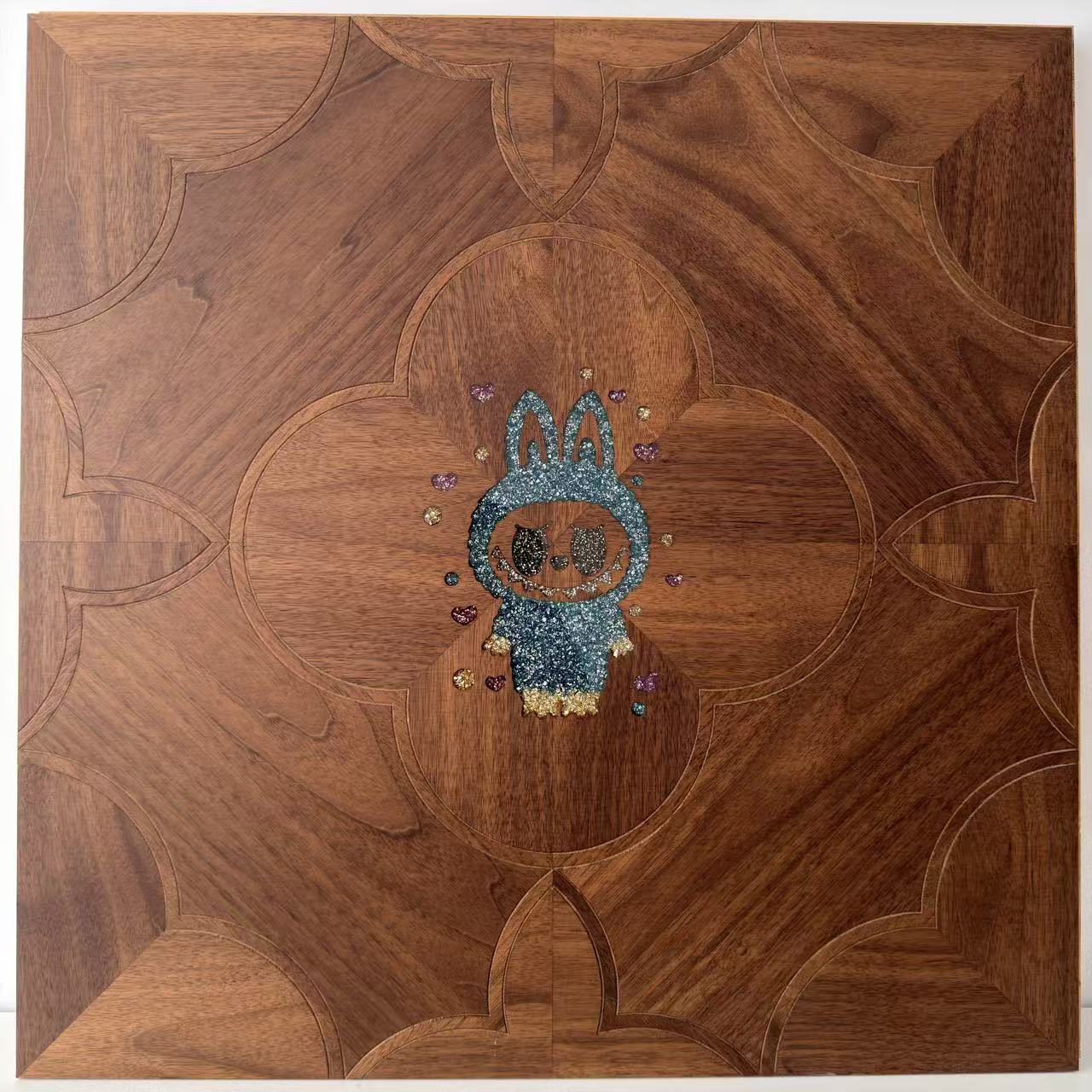 Crystal inlaid parquet flooring 12