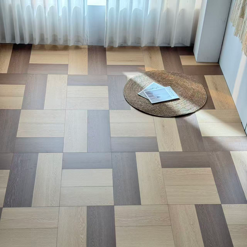 Natural wood color free-strip flooring