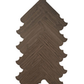 Cookie-shaped parquet flooring
