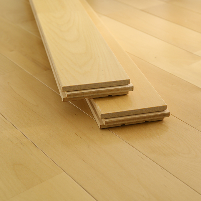 Maple sports flooring