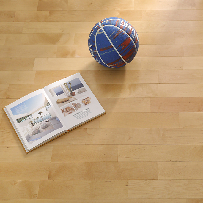 Maple sports flooring