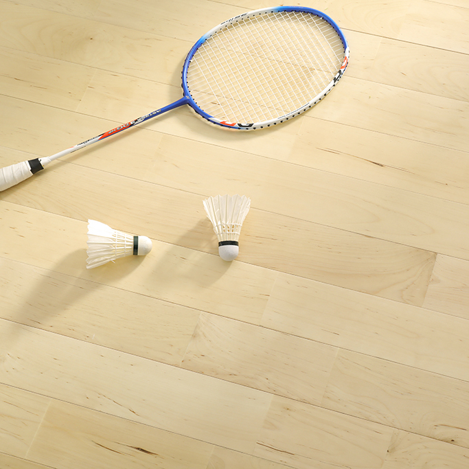 Maple sports flooring