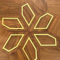 Irregularly shaped parquet flooring LZY35-1