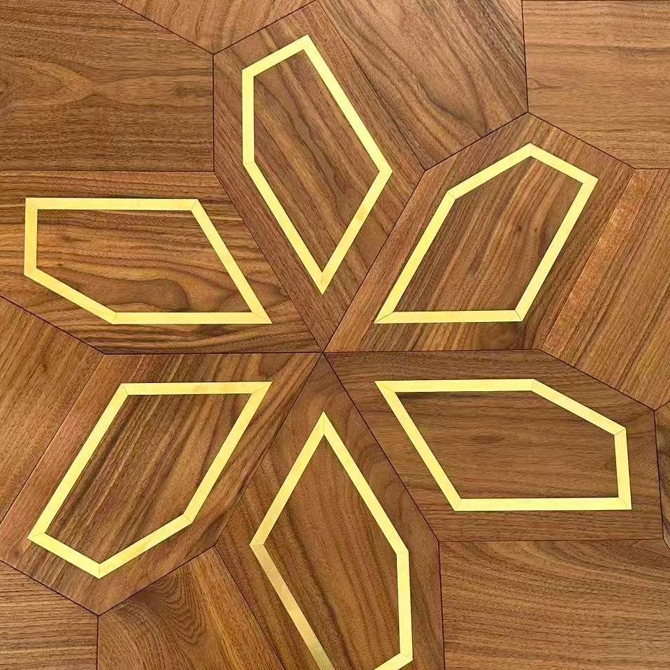 Irregularly shaped parquet flooring LZY35-1